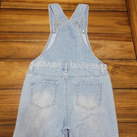 Children's Place Girls Denim Jeans Overalls w/ Button Front - Size 10 - Picture 4 of 6